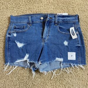 Never worn! Mid-Rise Boyfriend Jean Shorts